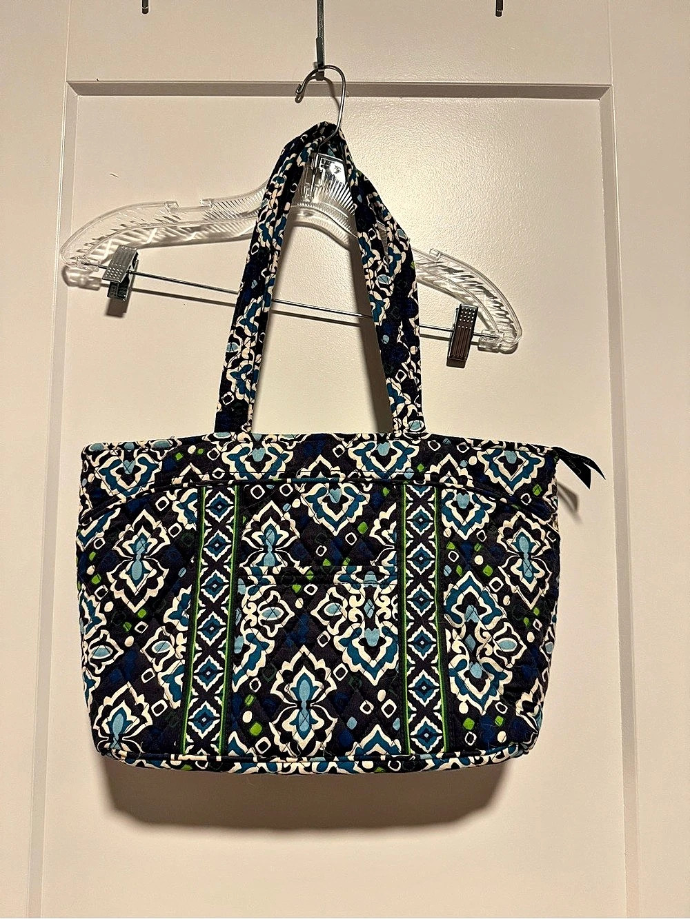 Vera Bradley Tote in Blue & Green